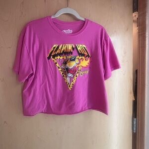 Target Pink Flaming Hot Cheetos Crop Top
